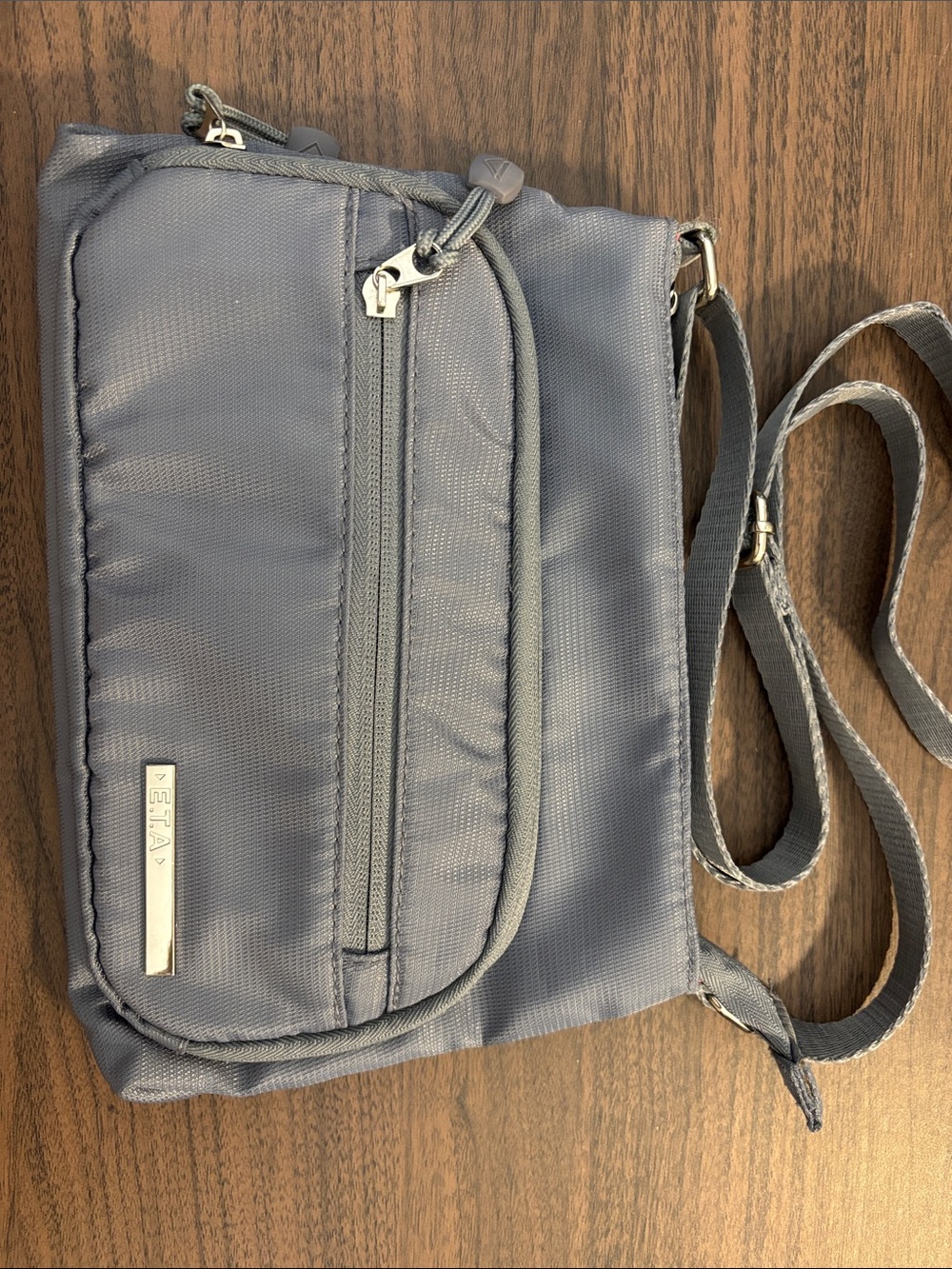 ETA Women’s Crossbody Bag Gray / Pink Nylon